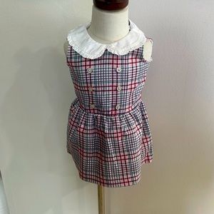 Jaine &Jack 6-12 months plaid pink dress NEW